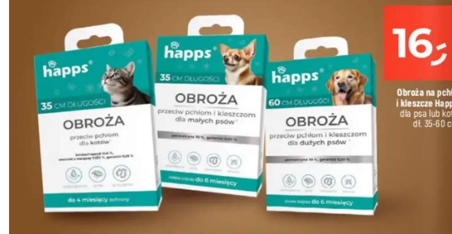 Obroża na pchły i kleszcze dla psa dł. 60cm