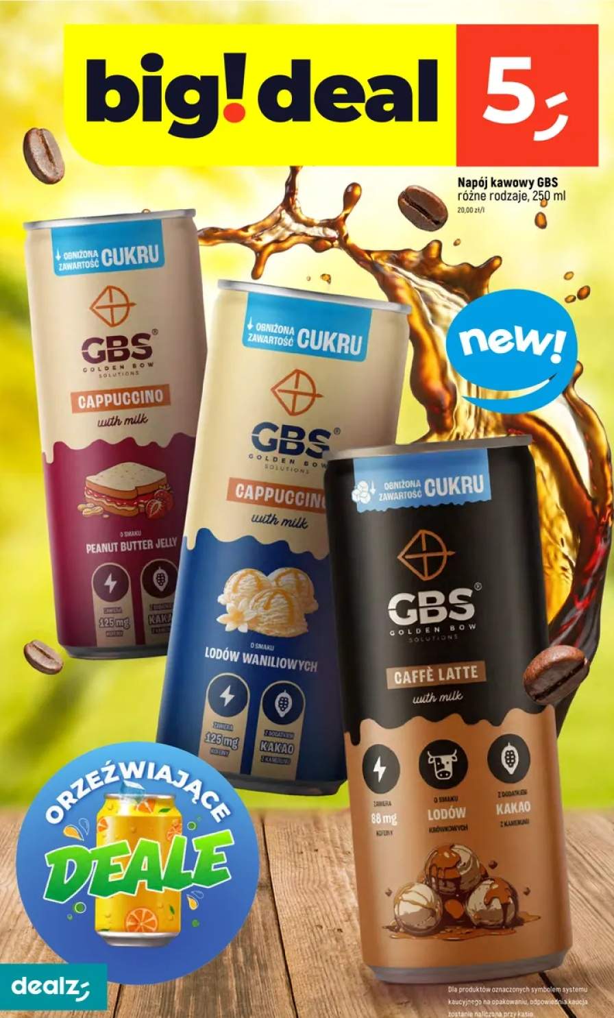 Caffè Latte with milk Lodów Karmelowych