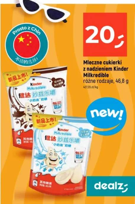 Mleczne cukierki z nadzieniem różne rodzaje