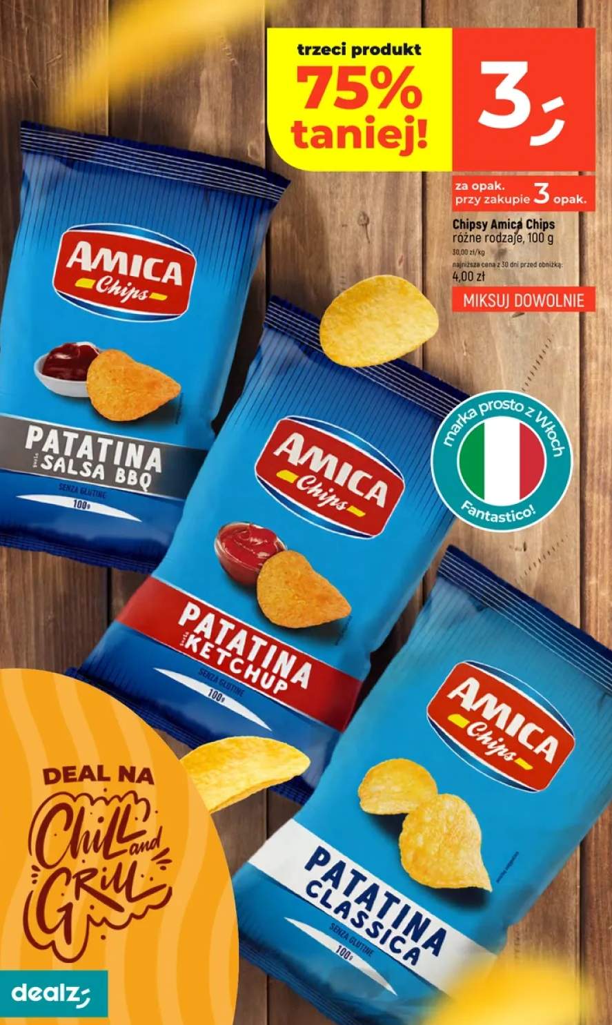 Chipsy różne rodzaje