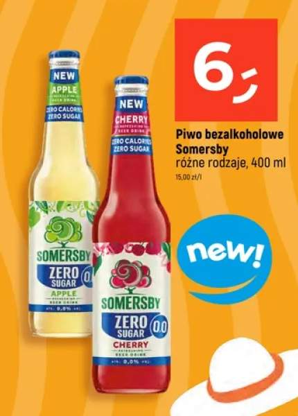 Piwo bezalkoholowe Somersby różne rodzaje