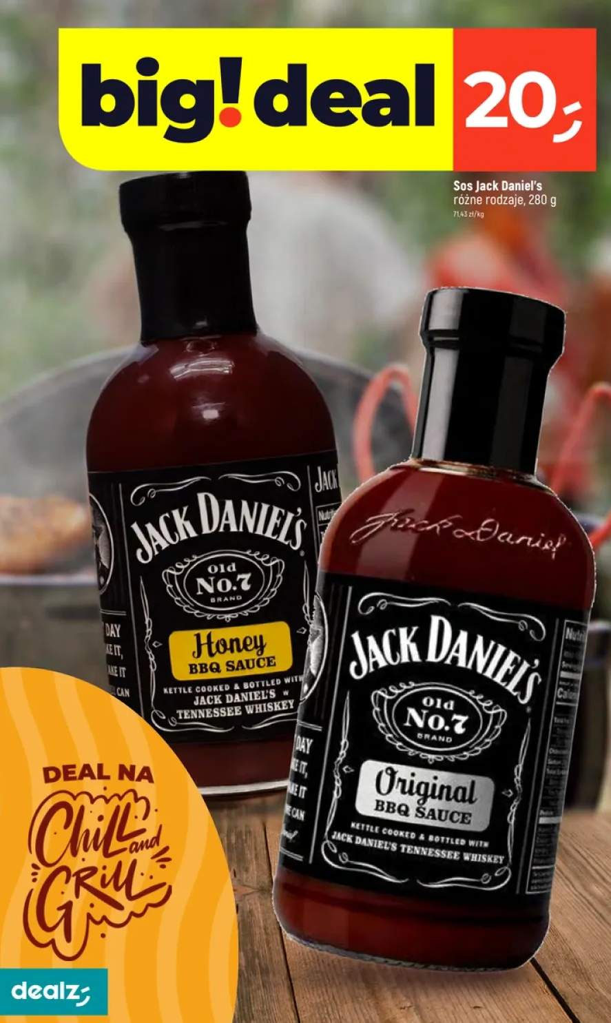 Sos Jack Daniel's różne rodzaje