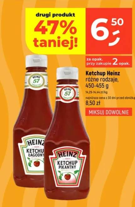 Ketchup różne rodzaje