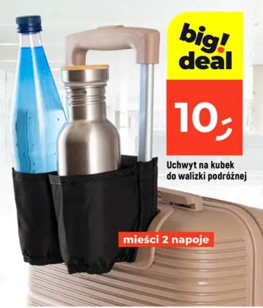 Uchwyt na kubek do walizki podróżnej