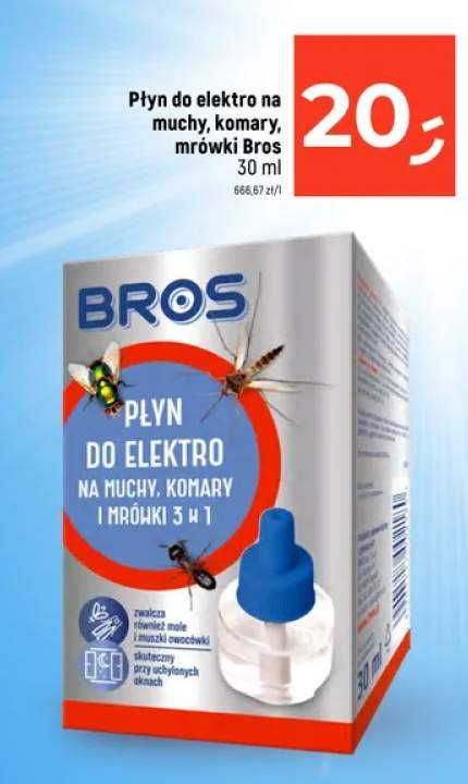 Płyn do elektro na muchy, komary, mrówki