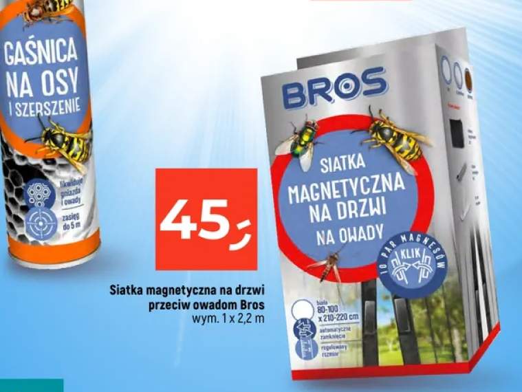 Siatka magnetyczna na drzwi przeciw owadom