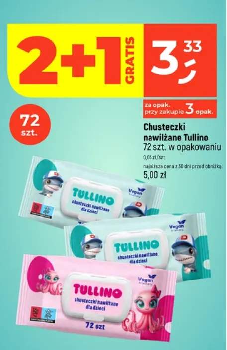 Chusteczki nawilżane Tullino