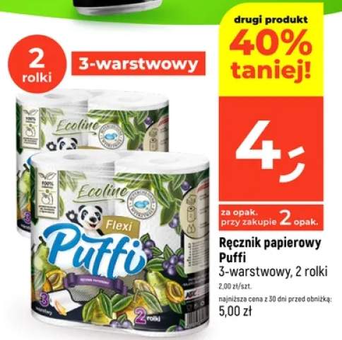 Ręcznik papierowy Puffi 3-warstwowy 2 rolki