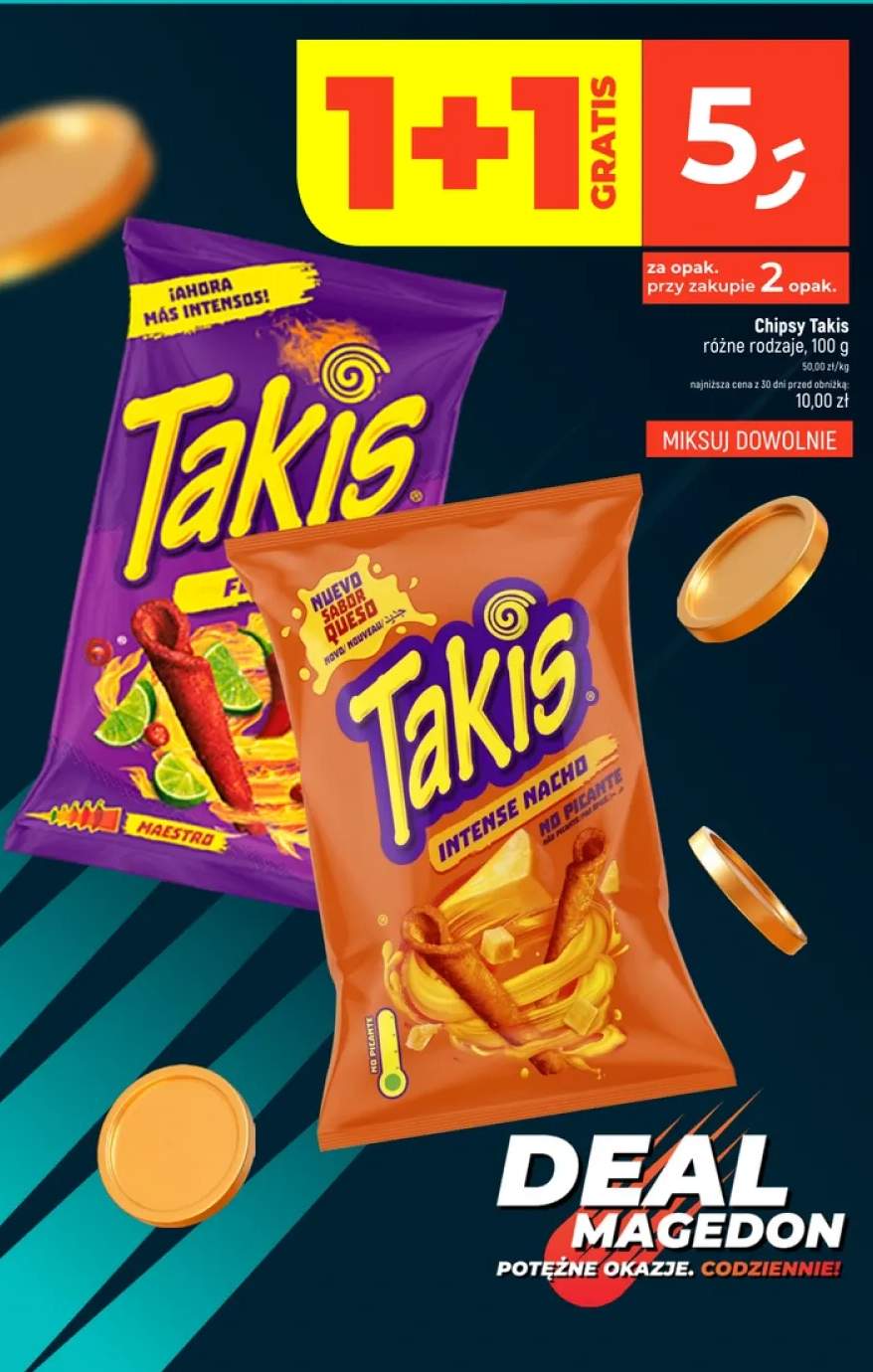 Chipsy Takis Intense Nacho