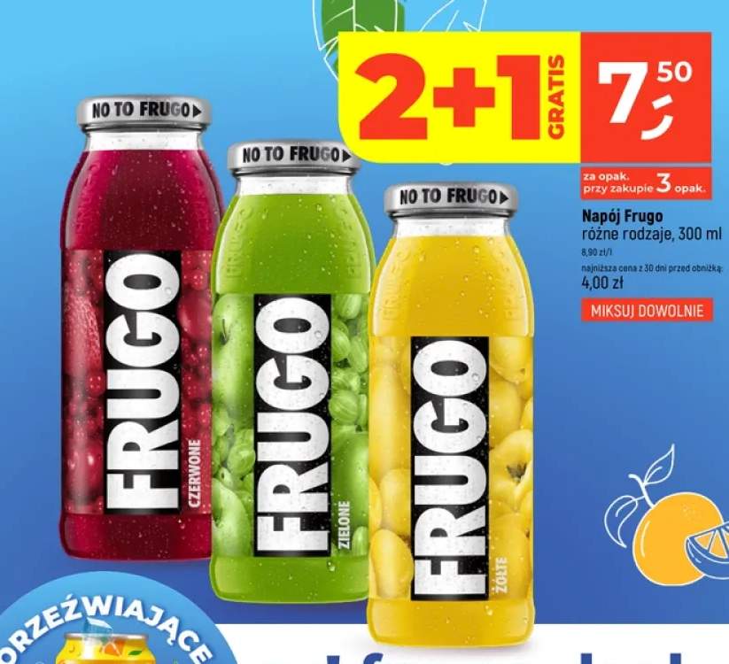 Napój Frugo żółte