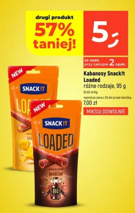 Kabanosy Snack!t Loaded