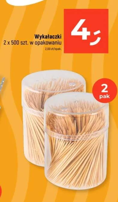 Wykałaczki 2x500szt.