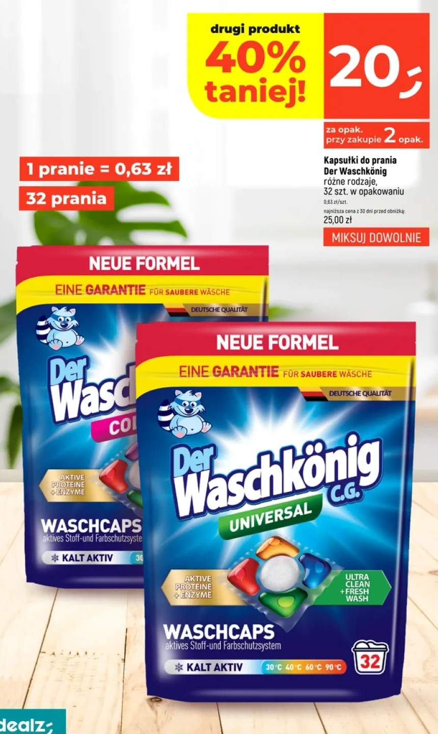 Kapsułki do prania Der Waschkönig Color