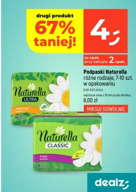 Podpaski Naturella Classic maxi