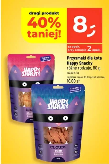 Przysmaki dla kota Happy Snacky Clouds duck kaczka
