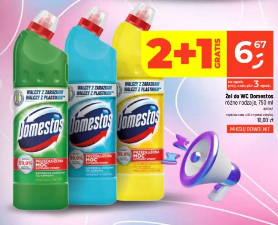 Żel do WC Domestos