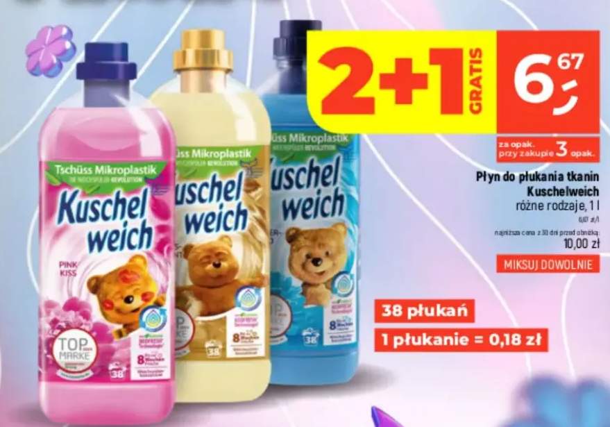 Płyn do płukania tkanin Kuschelweich