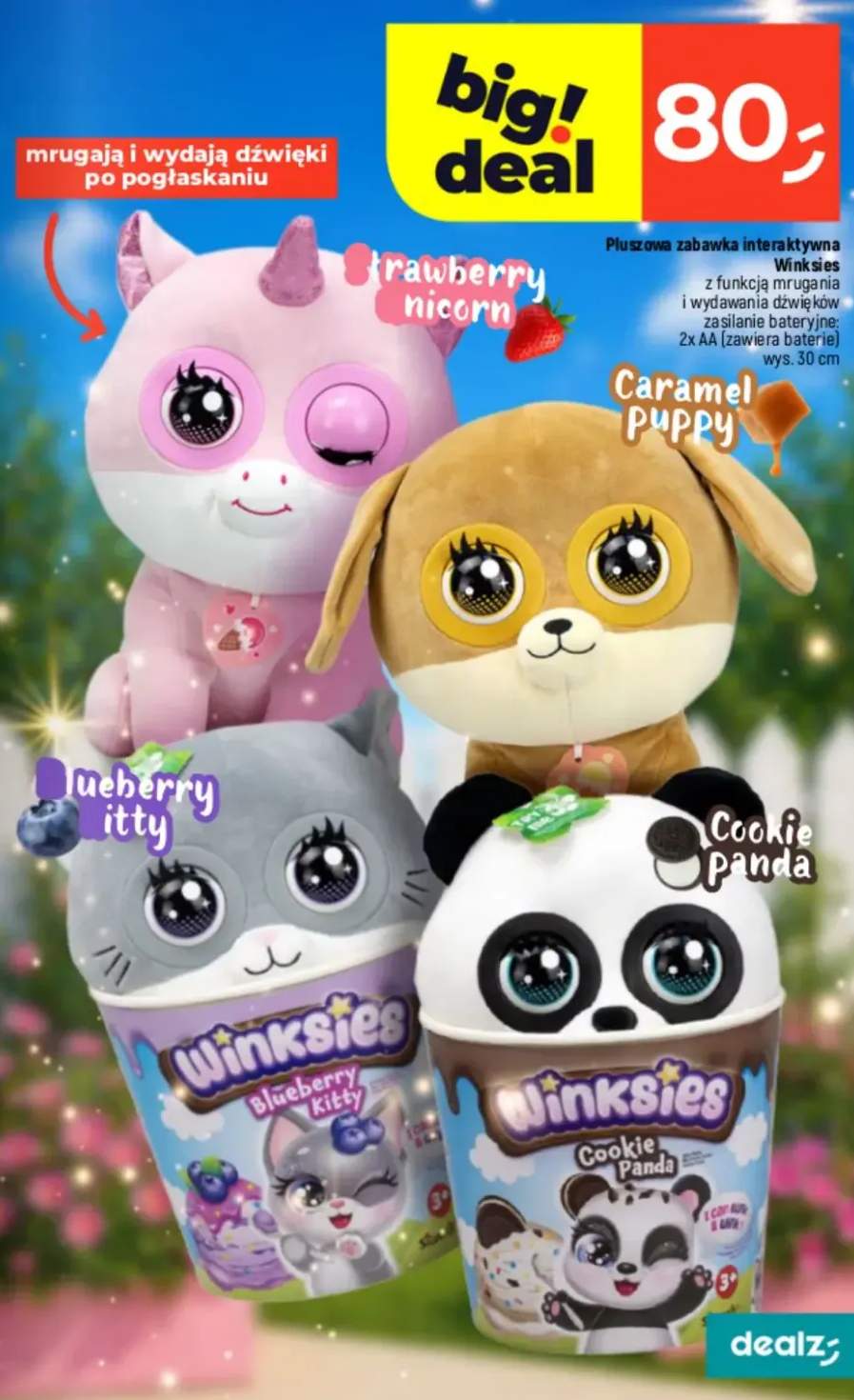 Pluszowa zabawka interaktywna Winksies Cookie Panda
