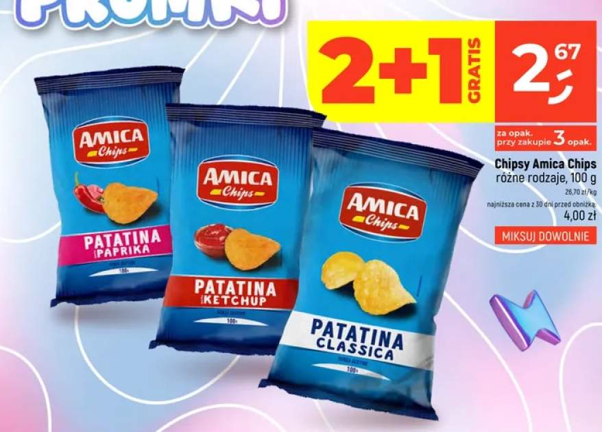 Chipsy Amica Chips Patatina Paprika