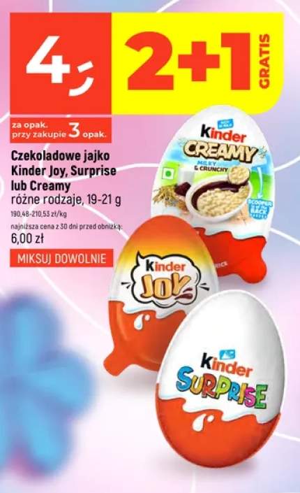 Czekoladowe jajko Kinder Surprise