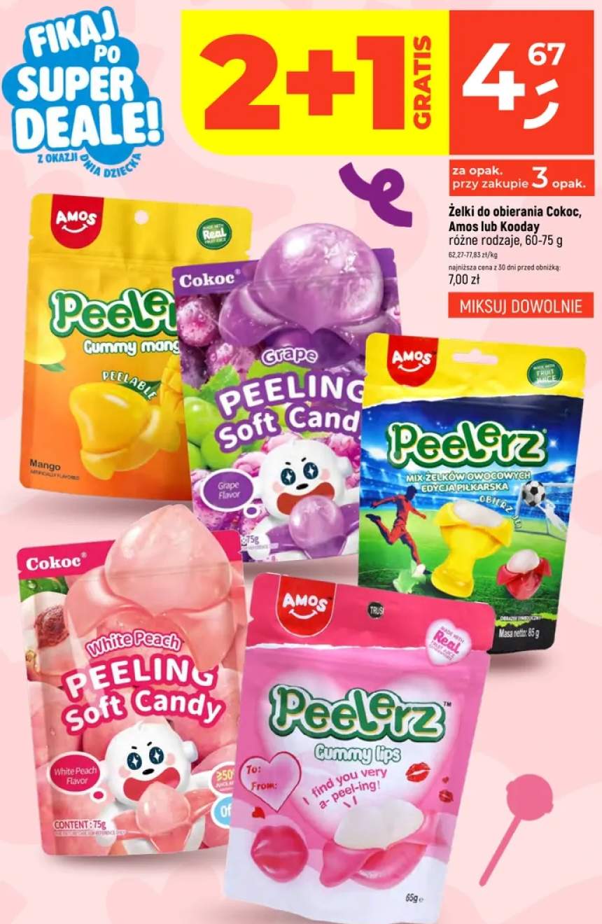 Żelki do obierania Amos Peelerz Gummy mango
