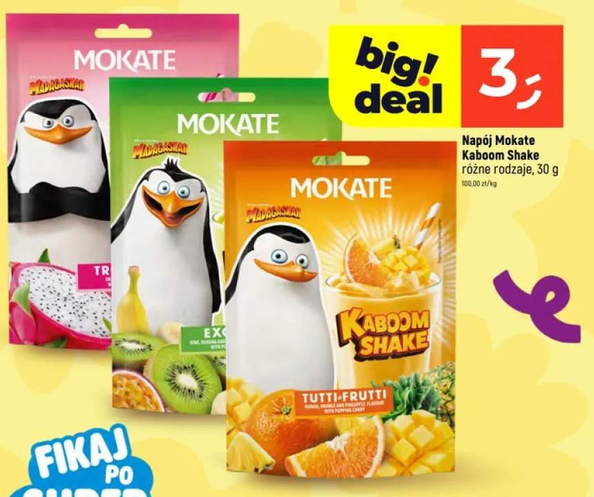 Napój Mokate Kaboom Shake kiwi