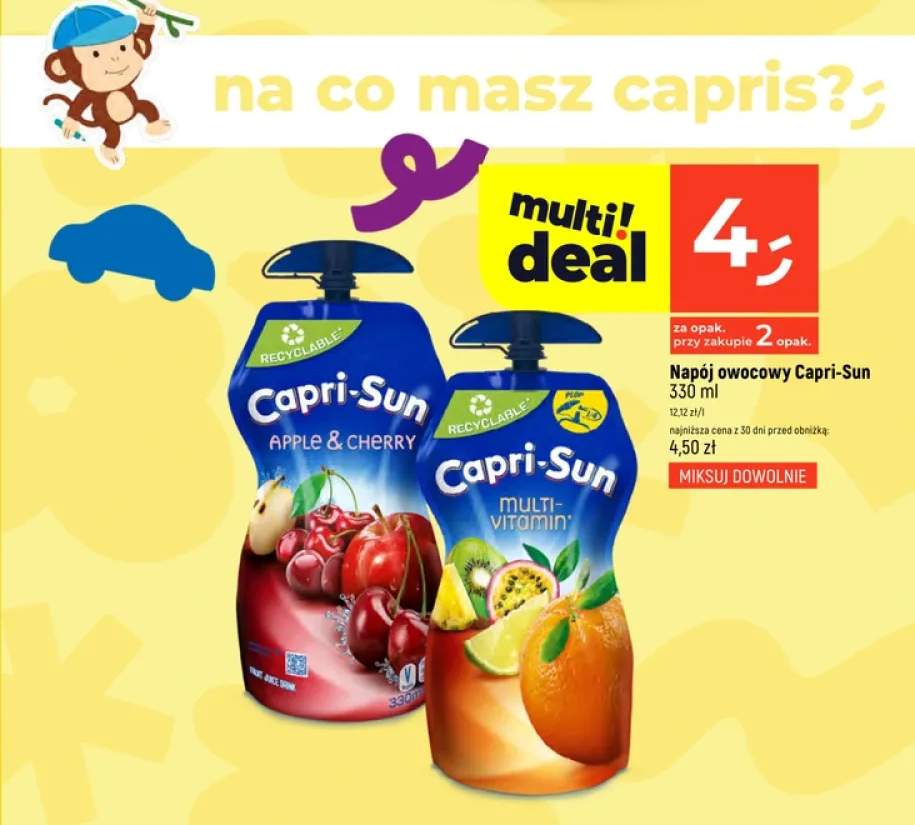Napój owocowy Capri-Sun Apple & Cherry