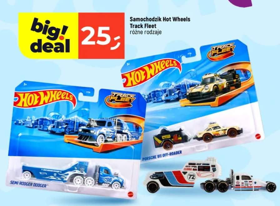 Samochodzik Hot Wheels Track Fleet Semi Rodger Dodger