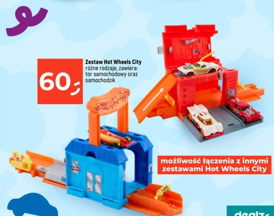Zestaw Hot Wheels City tor samochodowy oraz samochodzik