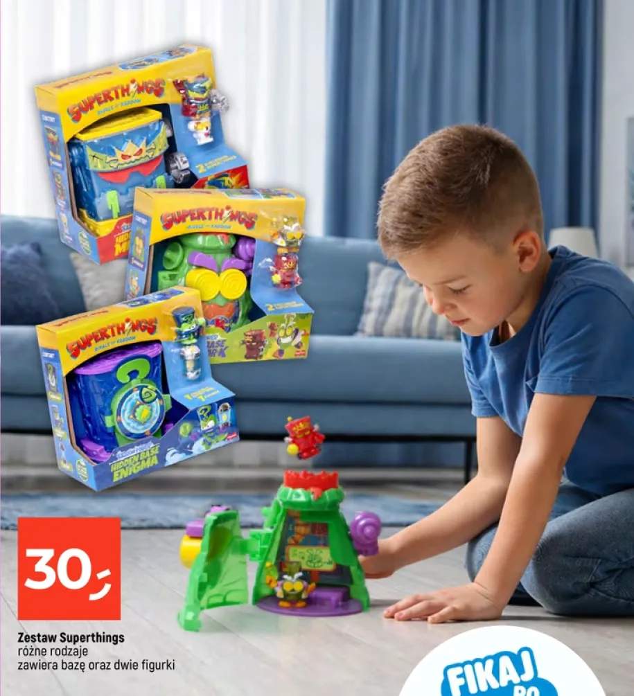 Zestaw Superthings z bazą i dwiema figurkami