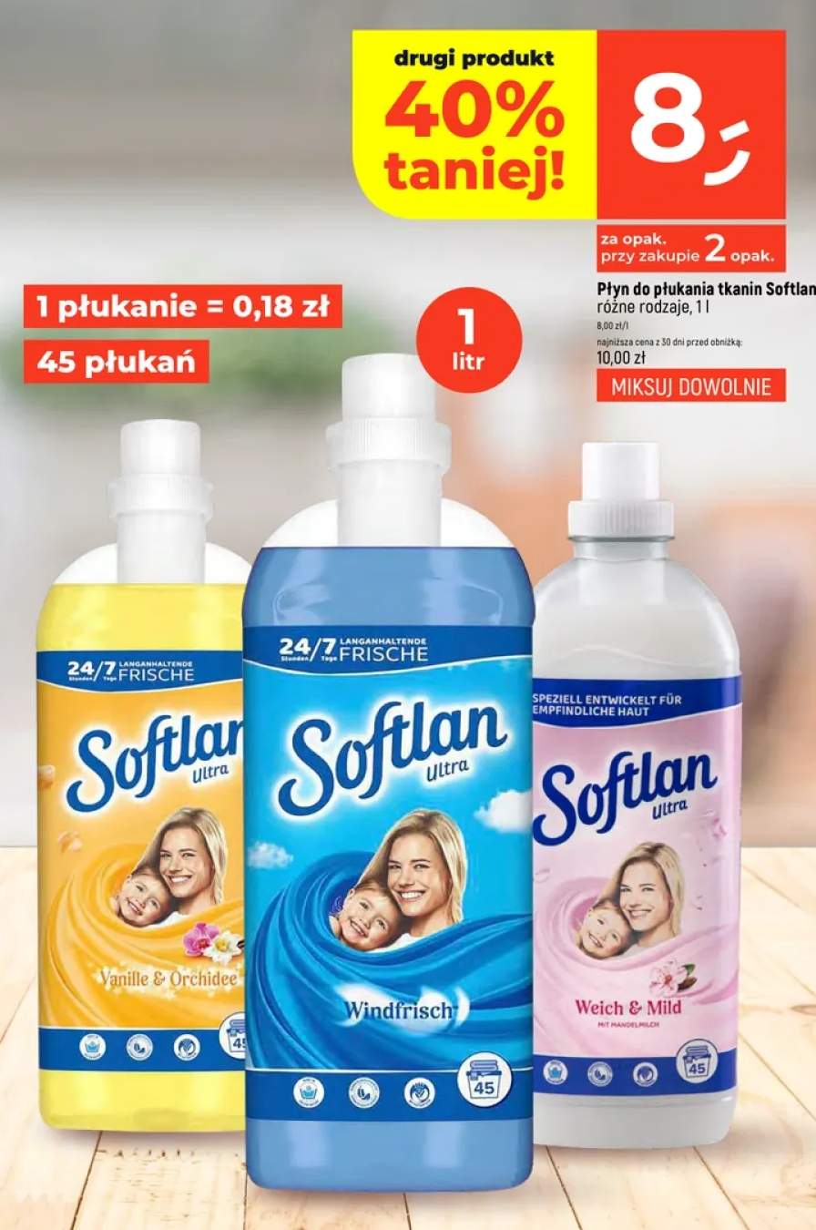 Płyn do płukania tkanin Softlan Ultra Vanille & Orchidee 45 płukań