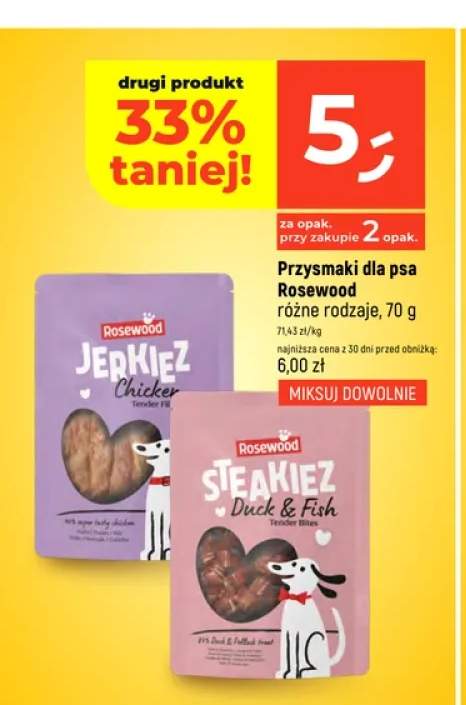 Przysmaki dla psa Rosewood Jerkiez Chicken