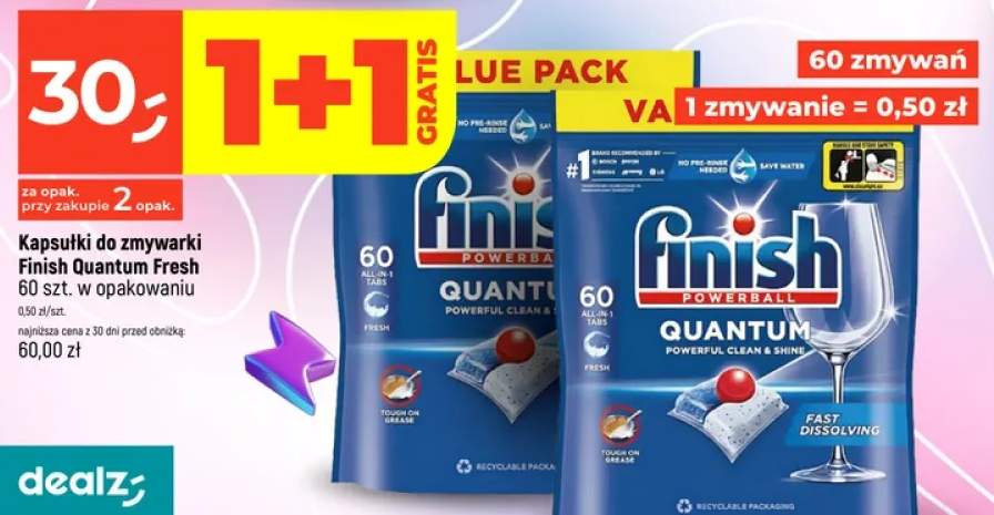 Kapsułki do zmywarki Finish Quantum Fresh