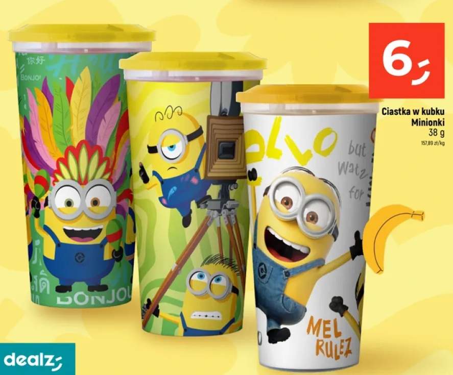 Ciastka w kubku Minionki