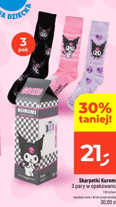 Skarpetki Kuromi 3-pak