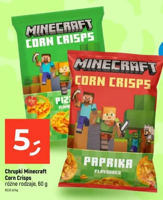 Chrupki Minecraft Corn Crisps Paprika