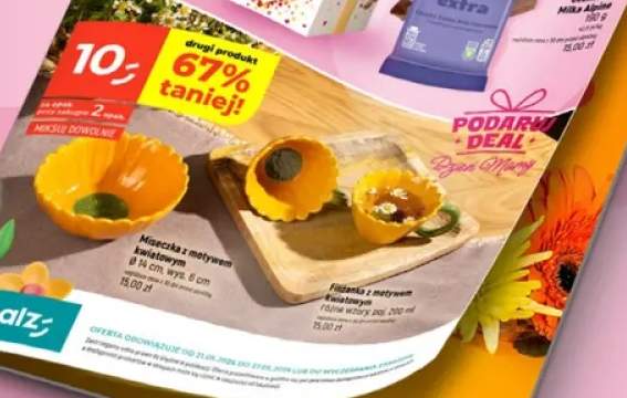 Filiżanka z motywem kwiatowym poj. 200ml