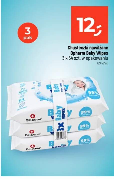 Chusteczki nawilżane Opharm Baby Wipes 3-pak