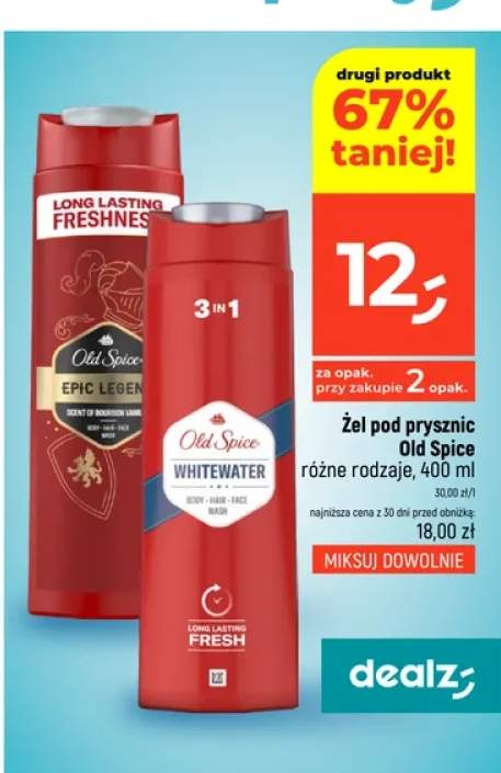 Żel pod prysznic Old Spice Whitewater