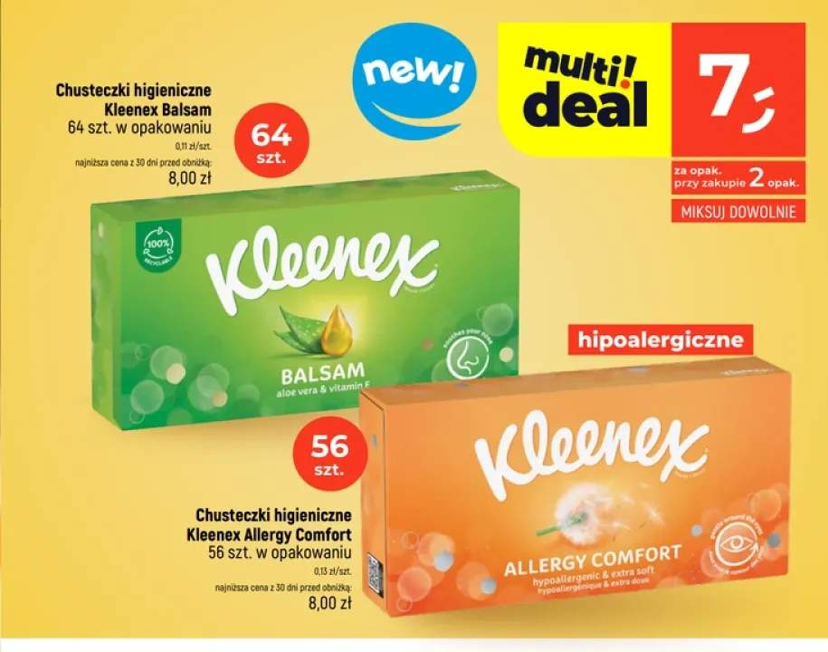 Chusteczki higieniczne Kleenex Allergy Comfort