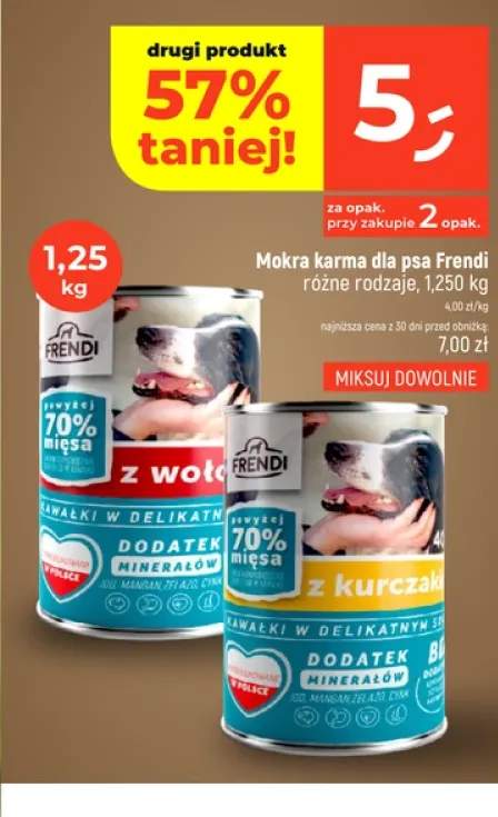 Mokra karma dla psa Frendi z wołowiną
