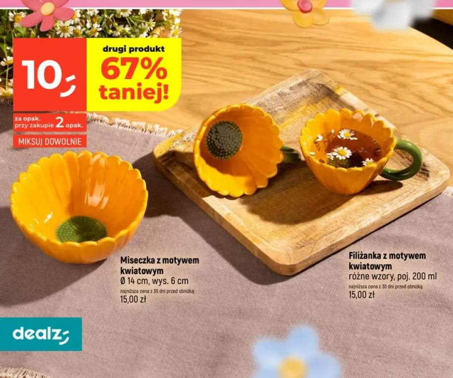 Filiżanka z motywem kwiatowym 200ml