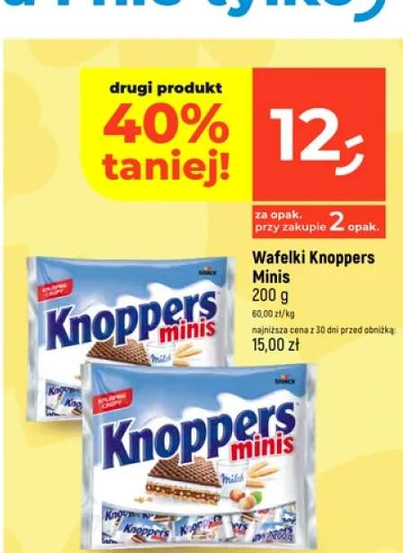 Wafelki Knoppers Minis Jogurt