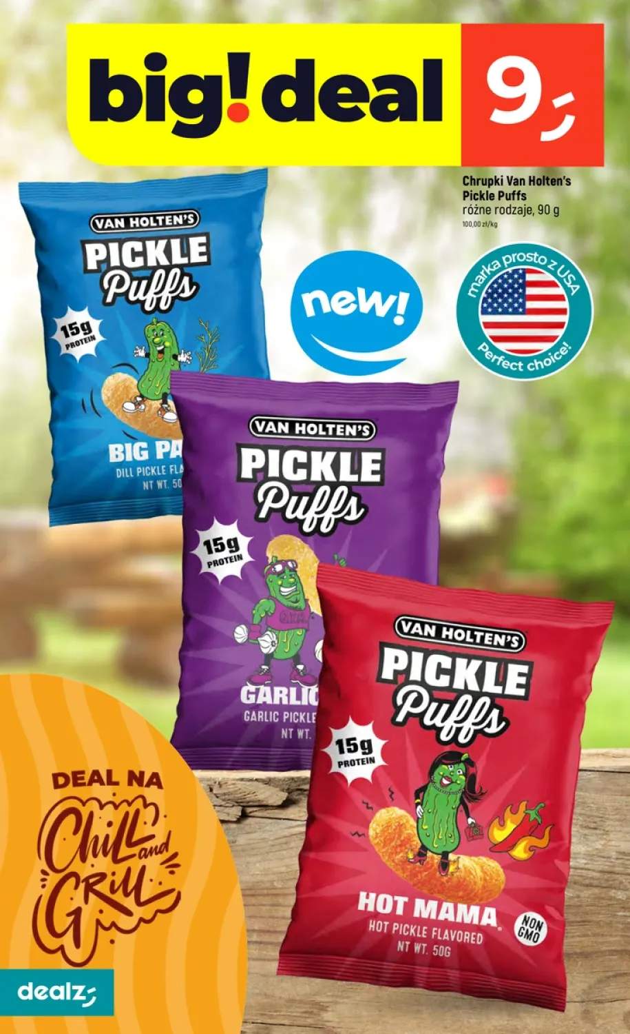 Chrupki Van Holten's Pickle Puffs Big Papa