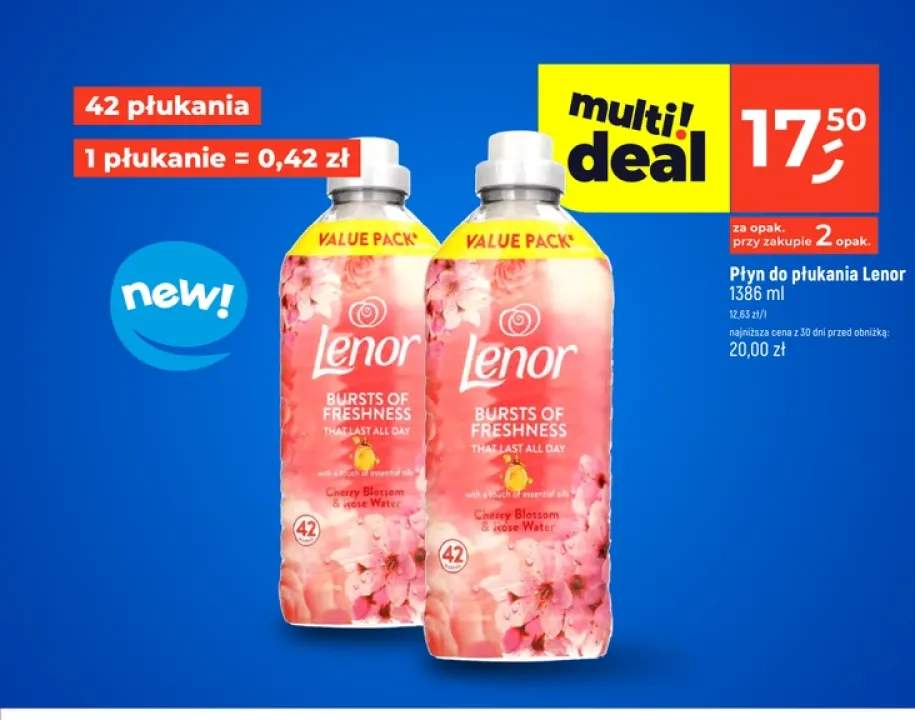 Płyn do płukania Lenor 42 płukania
