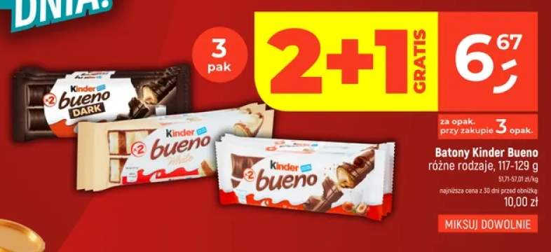 Batony Kinder Bueno Dark 3-pak