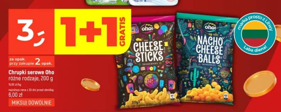 Chrupki serowe Oho! Cheese Sticks