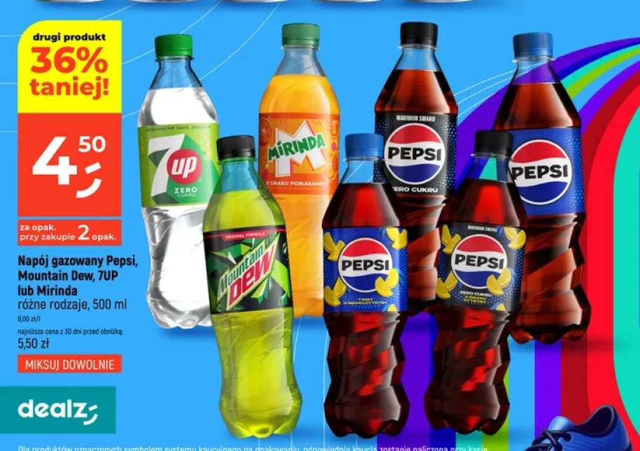 Napój gazowany Pepsi Zero Cukru o smaku cytryny