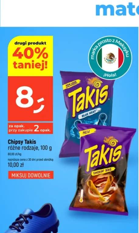 Chipsy Takis Blue Heat