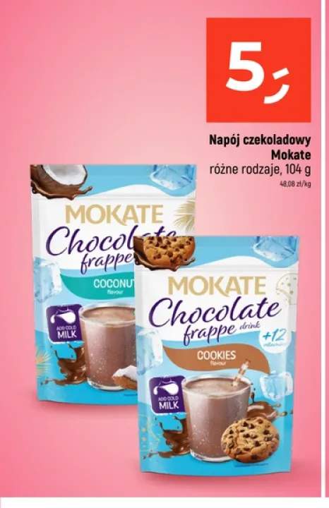 Napój czekoladowy Mokate Chocolate frappe Coconut